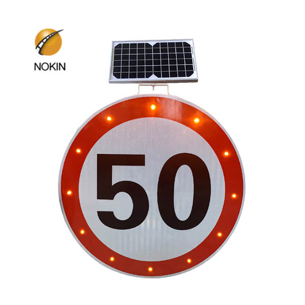 Solar power radar speed sign high visibility road warning